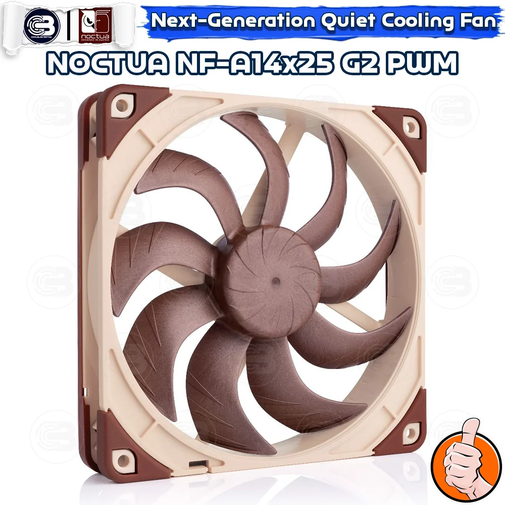 [CoolBlasterThai] NOCTUA NF-A14x25 G2 PWM PC Fan Case (size 140 mm.) ประกัน 6 ปี