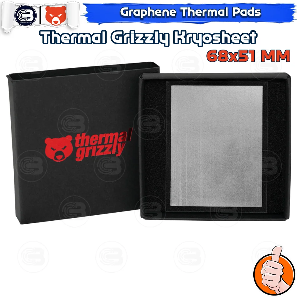 [CoolBlasterThai] THERMAL GRIZZLY KRYOSHEET Graphene Thermal Pad 68x51x0.2 mm. (Threadripper/Epyc/Xeon)
