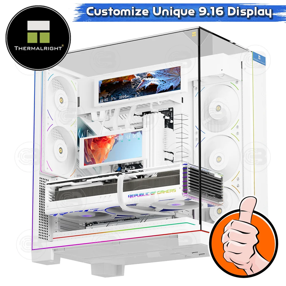 [CoolBlasterThai] Thermalright Trofeo Vision 9.16 IPS LCD 1920×480 WHITE ประกัน 1 ปี (จอแสดงผล)