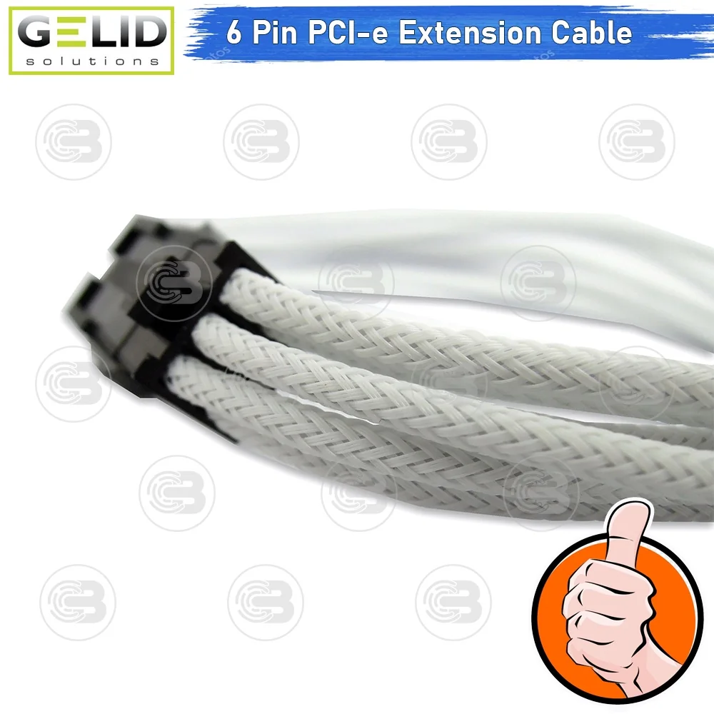 [CoolBlasterThai] GELID 6 Pin PCI-e EXTENSION WHITE CABLE (CA-6P-02)