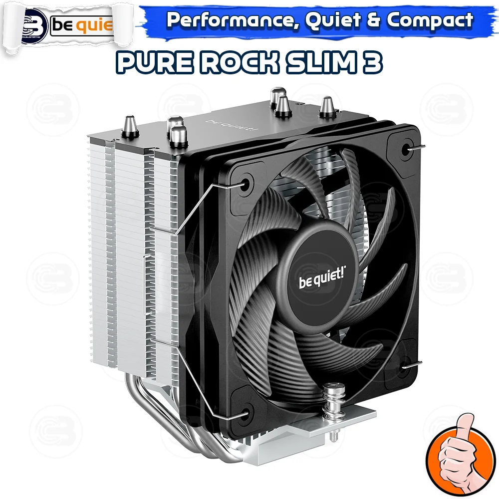 [CoolBlasterThai] Be Quiet PURE ROCK Slim 3 Heat Sink CPU Cooler (AM5/LGA1851 Ready) (BK047) ประกัน 3 ปี