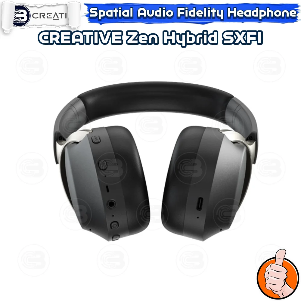 [CoolBlasterThai] CREATIVE Zen Hybrid SXFI Over-ear Headphones (BLACK)