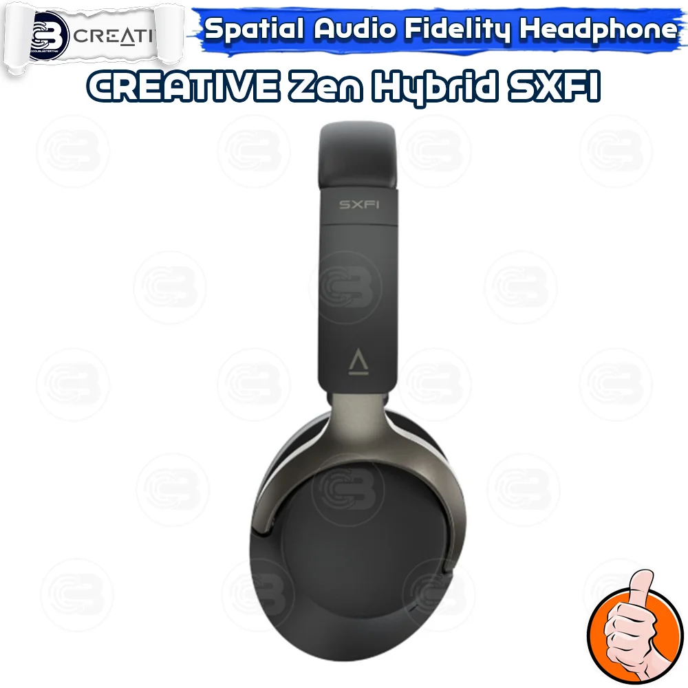 [CoolBlasterThai] CREATIVE Zen Hybrid SXFI Over-ear Headphones (BLACK)