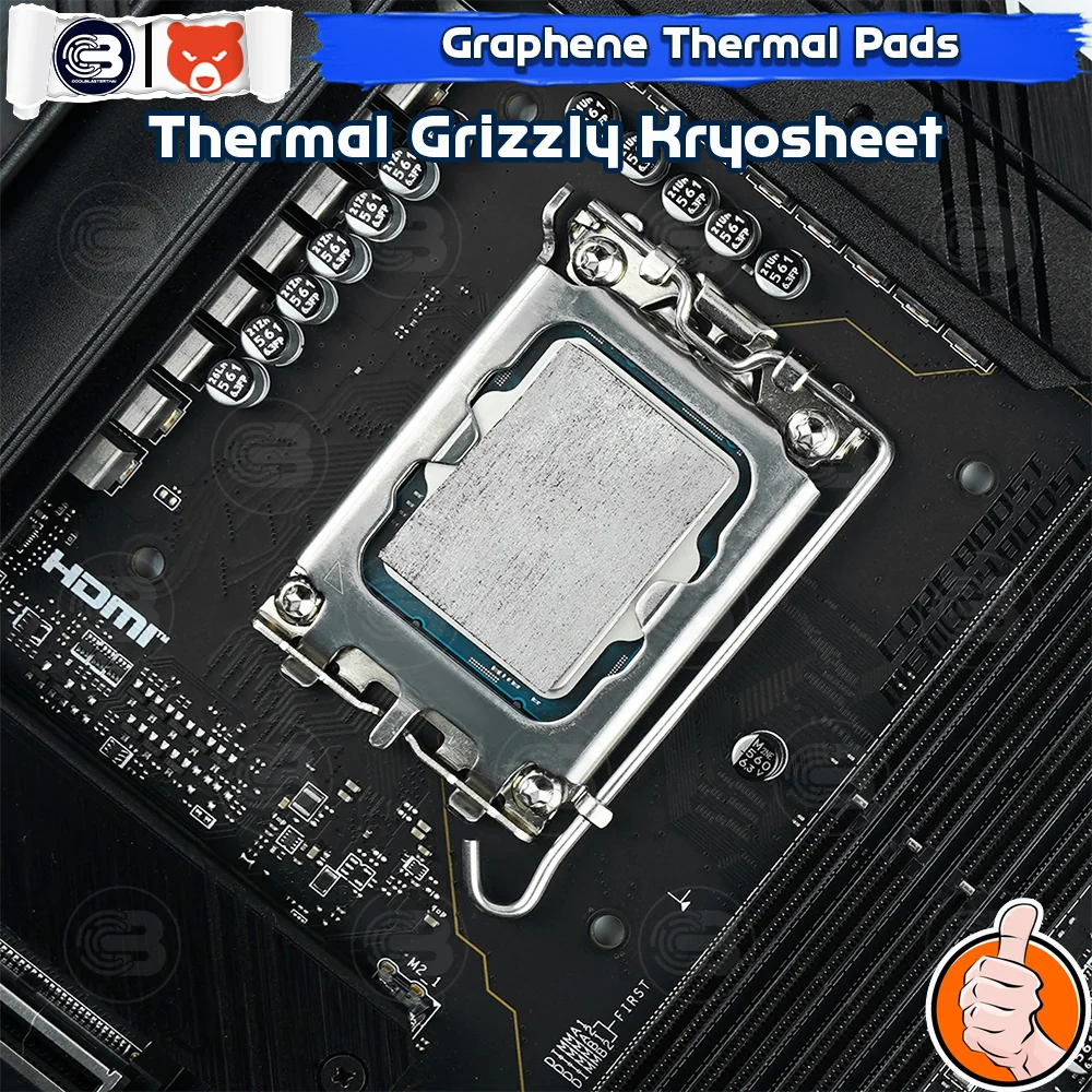 [CoolBlasterThai] THERMAL GRIZZLY KRYOSHEET Graphene Thermal Pad 68x51x0.2 mm. (Threadripper/Epyc/Xeon)