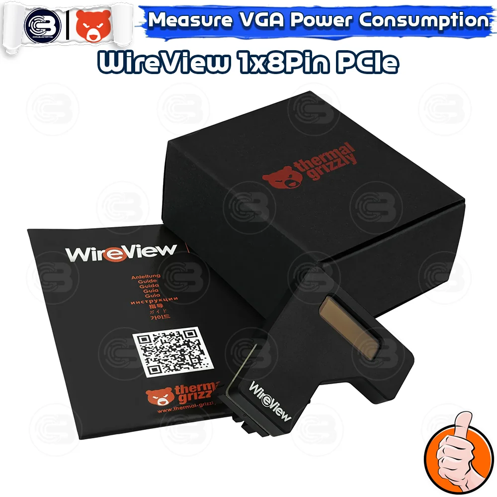[CoolBlasterThai] THERMAL GRIZZLY WIREVIEW 1x8Pin PCIe Reversed GPU Power Consumption OLED Display (จอแสดงข้อมูลการใช้พลังงาน)