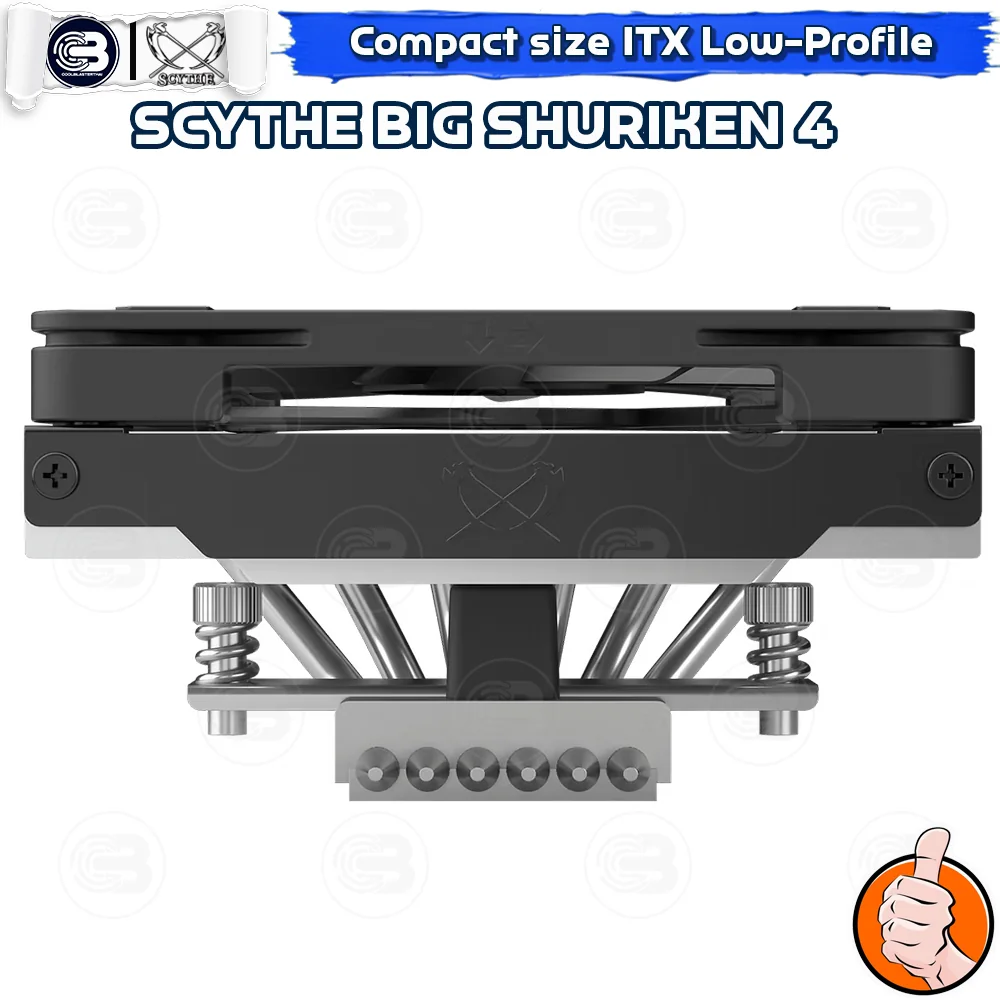 [CoolBlasterThai] SCYTHE BIG SHURIKEN 4 Low-Profile CPU Cooler with 4 Heatpipes (AM5/LGA1851 Ready)