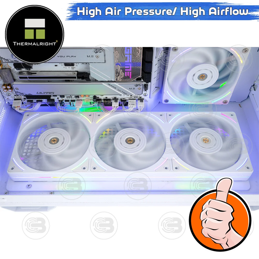 [CoolBlasterThai] Thermalright TL-UB36W Row Fan Optimized Static Pressure ARGB (size 120 mm.) ประกัน 3 ปี