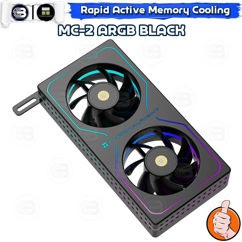 [CoolBlasterThai] Thermalright MC-2 ARGB BLACK MEMORY COOLING KIT (ชุดระบายความร้อน)