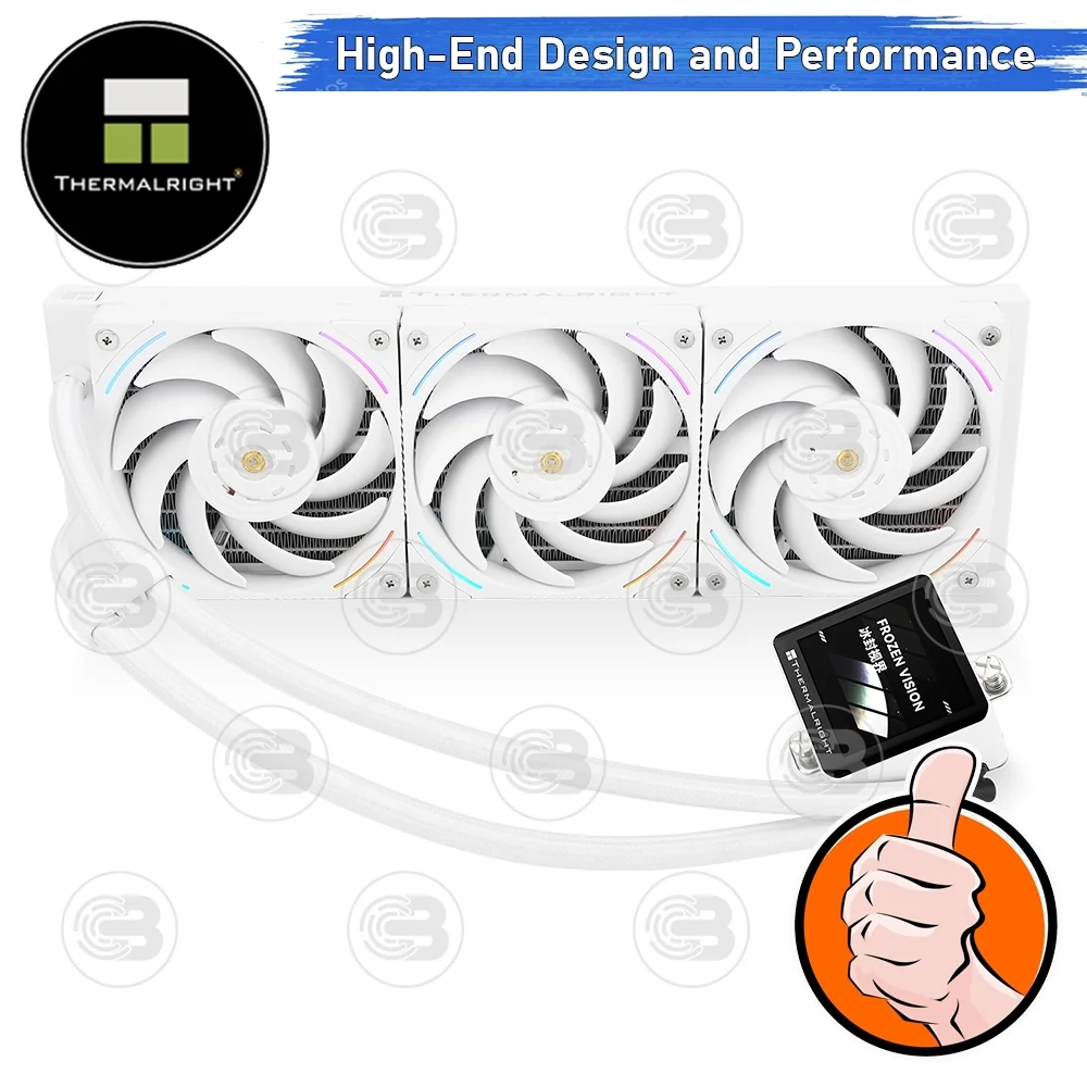 [CoolBlasterThai] Thermalright FROZEN VISION 360 WHITE V2 ARGB AIO Liquid CPU Cooler (AM5/LGA1851 Ready) ประกัน 6 ปี (ชุดระบายความร้อน)