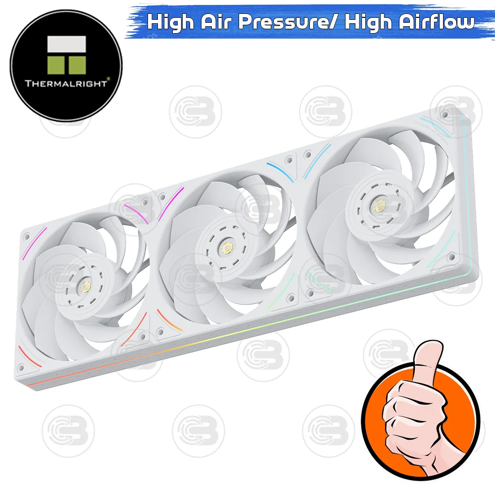 [CoolBlasterThai] Thermalright TL-UB36RW Row Reverse Fan Optimized Static Pressure ARGB (size 120 mm.) (พัดลม)