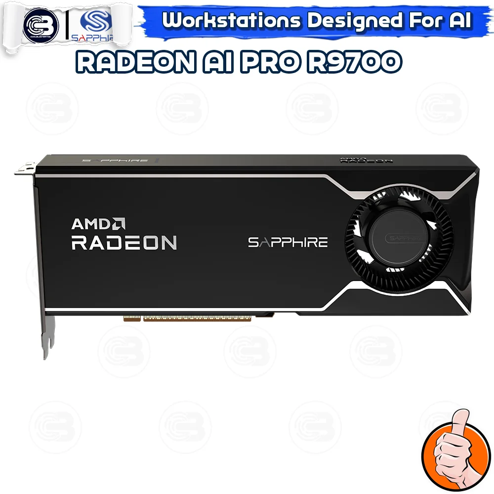 [CoolBlasterThai] SAPPHIRE AMD RADEON AI PRO R9700 32GB GDDR6 (3Y-ARC)