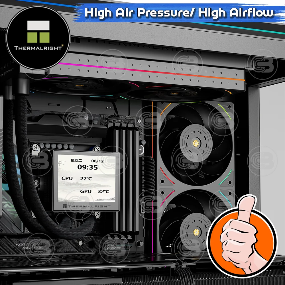 [CoolBlasterThai] Thermalright TL-UB24R Row Reverse Fan Optimized Static Pressure ARGB (size 120 mm.) ประกัน 3 ปี (พัดลม)