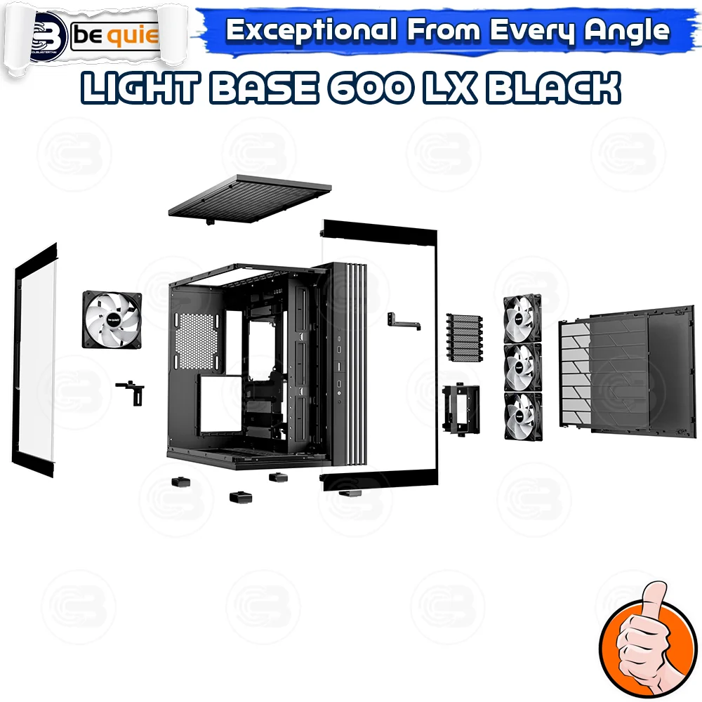 [CoolBlasterThai] Be Quiet LIGHT BASE 600 LX Black PC Case (BGW67) ประกัน 3 ปี