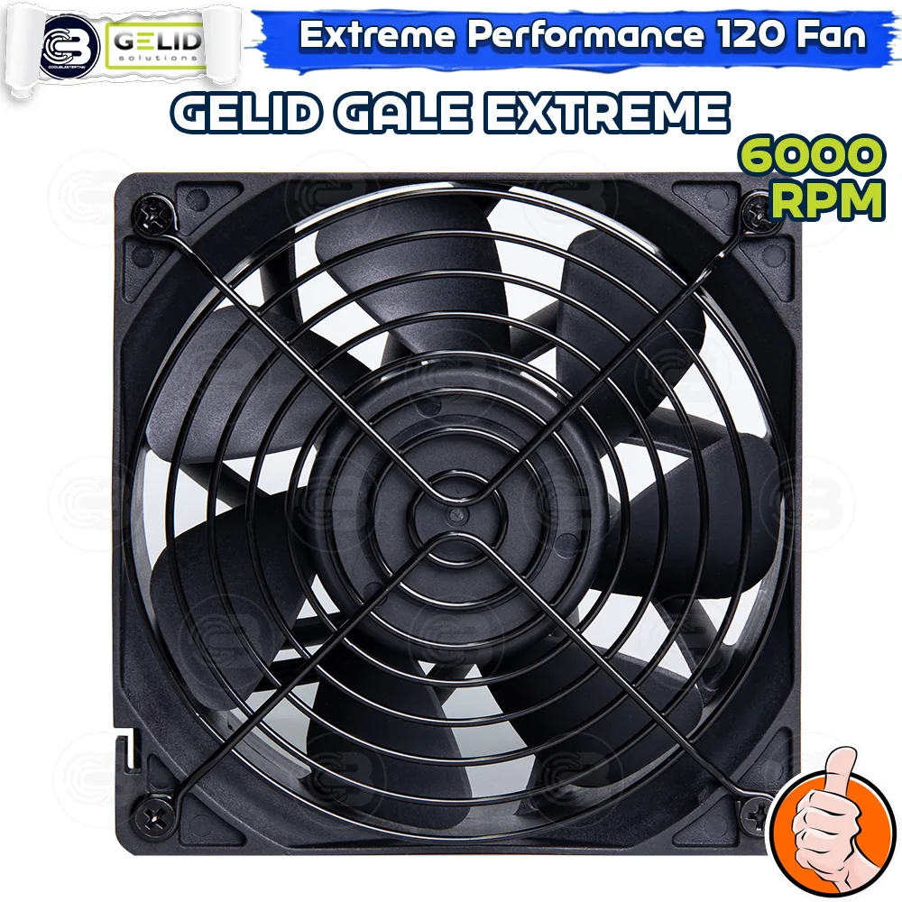 [CoolBlasterThai] GELID GALE EXTREME 6000 RPM PC FAN CASE size 120 mm (FN-GALE-02)