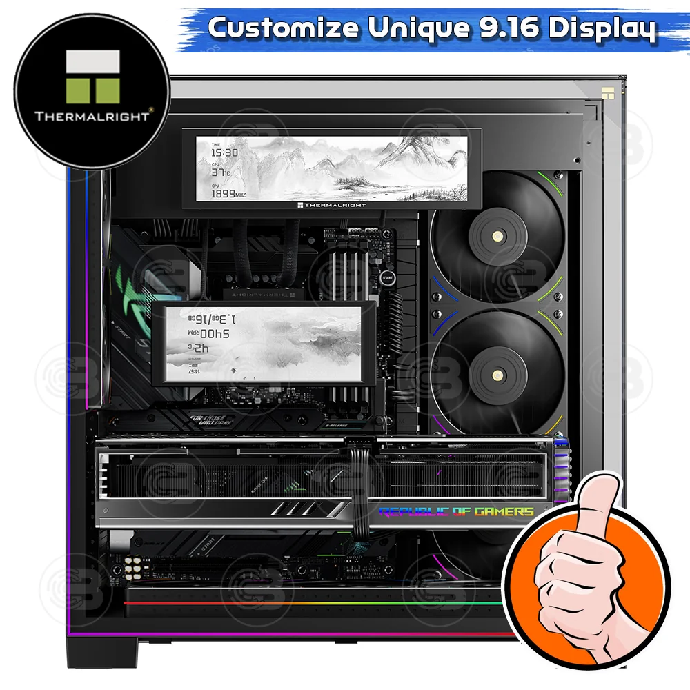 [CoolBlasterThai] Thermalright Trofeo Vision 9.16 IPS LCD 1920×480 BLACK ประกัน 1 ปี (จอแสดงผล)
