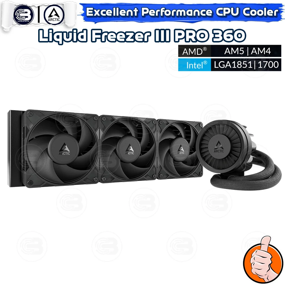 [CoolBlasterThai] ARCTIC LIQUID FREEZER III Pro 360 All-In-One CPU Water Cooler (LGA1851/1700/AM5/AM4)