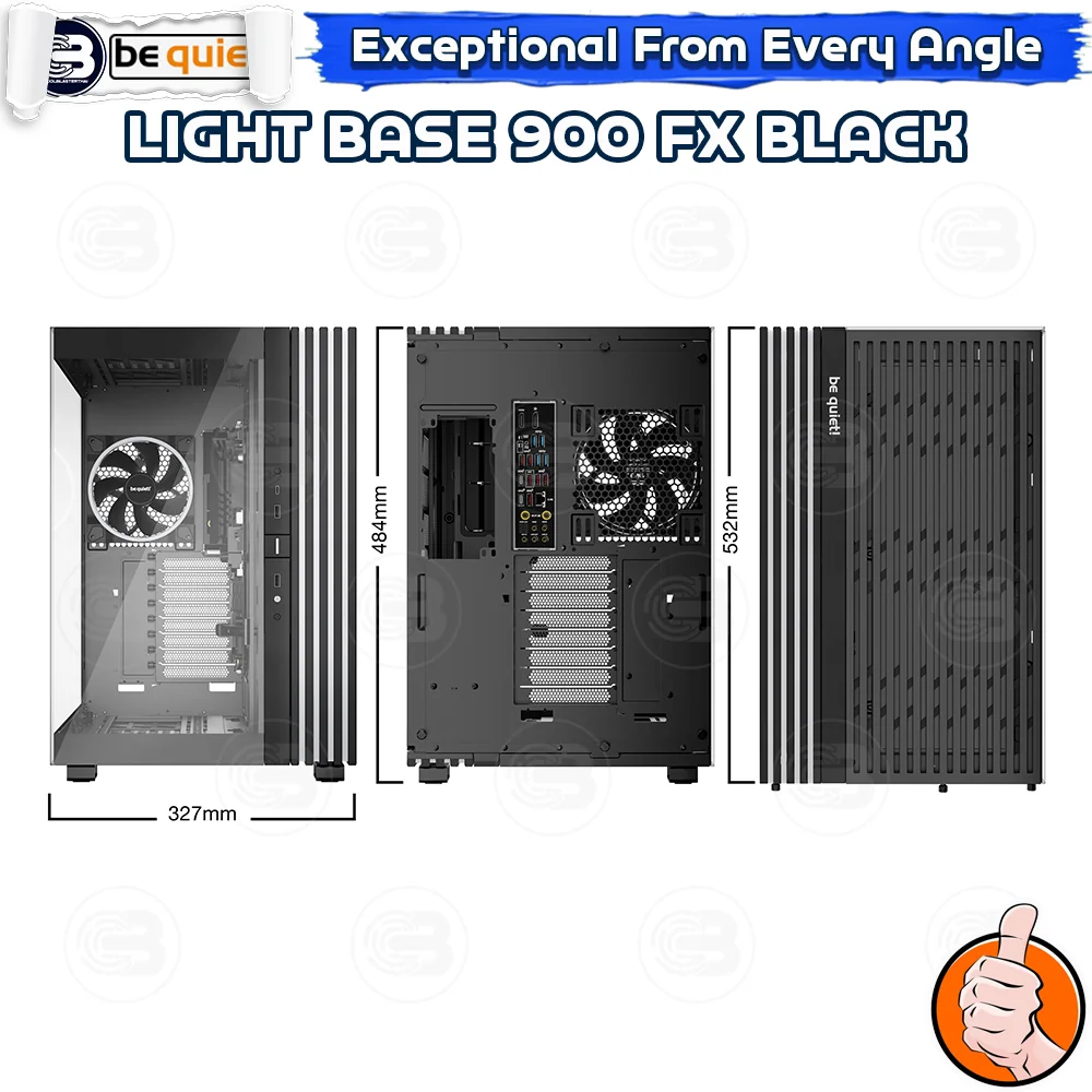 [CoolBlasterThai] Be Quiet LIGHT BASE 900 FX Black PC Case (BGW71) ประกัน 3 ปี