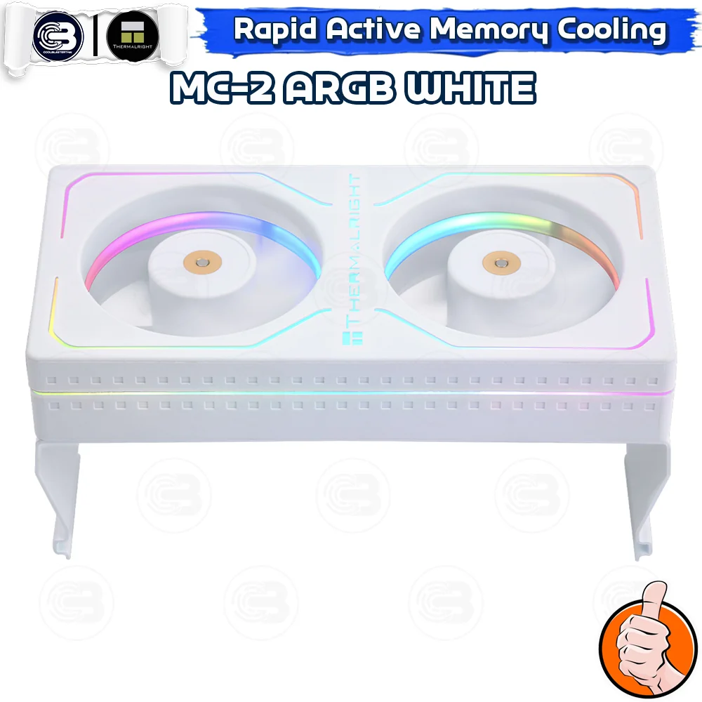 [CoolBlasterThai] Thermalright MC-2 ARGB WHITE MEMORY COOLING KIT (ชุดระบายความร้อน)