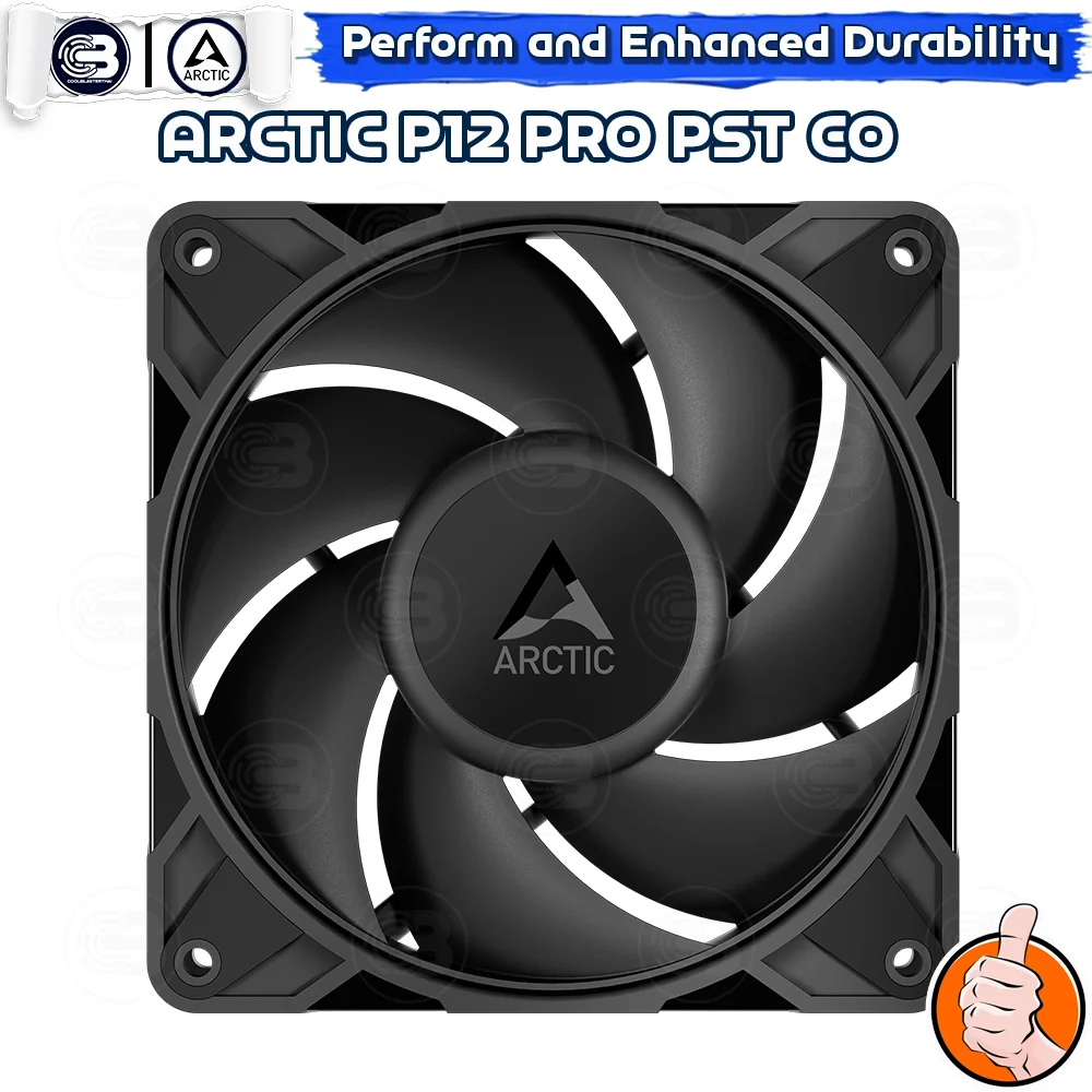 [CoolBlasterThai] ARCTIC P12 PRO PST CO Black (size 120 mm.) PC Fan Case ประกัน 6 ปี