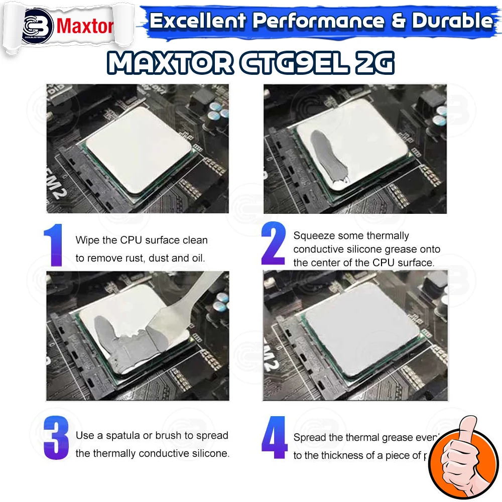 [CoolBlasterThai] MAXTOR CTG9EL Thermal Compound 2g./13.5 W/m.k