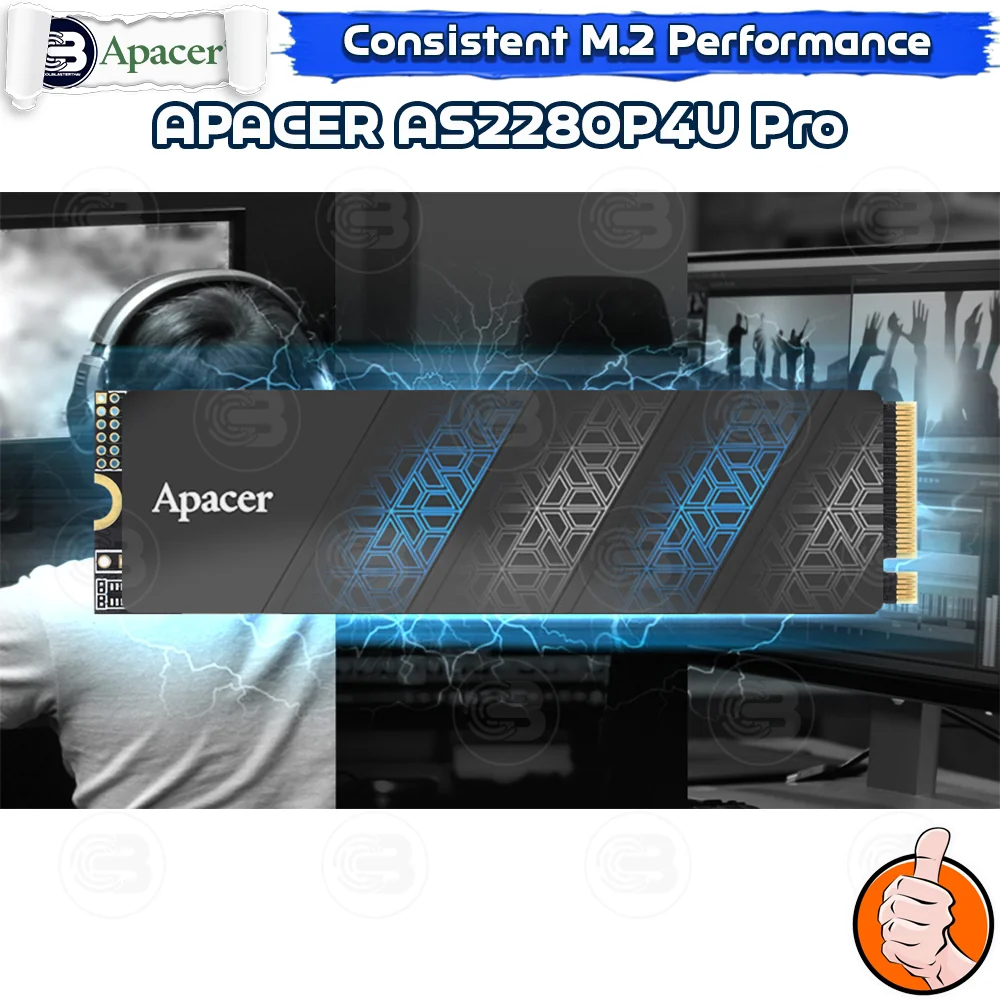 [CoolBlasterThai] APACER AS2280P4U PRO SSD M.2 2280 NVMe PCIe GEN3x4 1TB (3Y-Warranty) (เอสเอสดี)