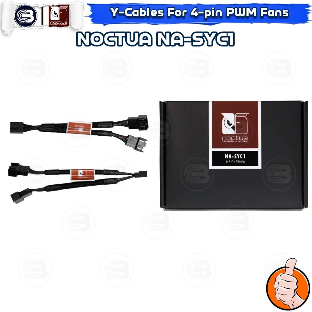 [CoolBlasterThai] NOCTUA NA-SYC1 Two Fully Sleeved Y-Cables for 4-pin PWM fans ประกัน 6 ปี