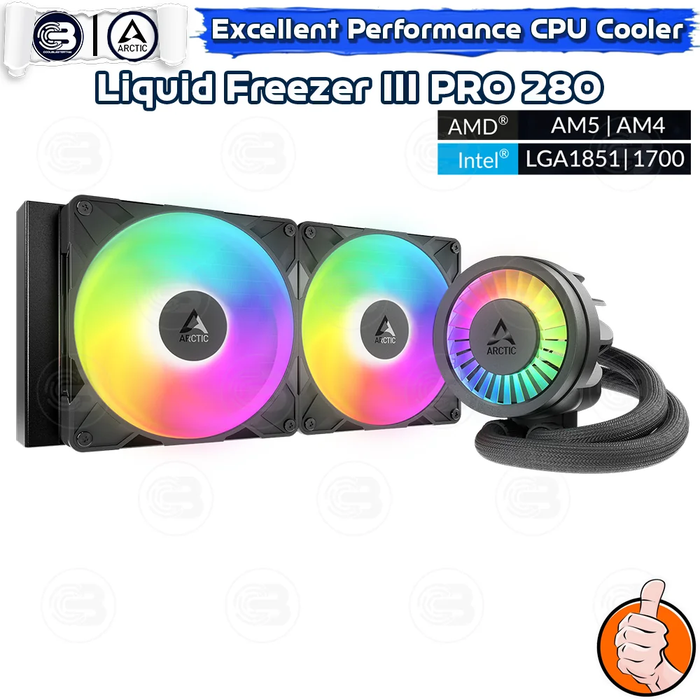 [CoolBlasterThai] ARCTIC Liquid Freezer III PRO 280 A-RGB Black (All-In-One CPU Water Cooler) (LGA1851/1700/AM5/AM4)