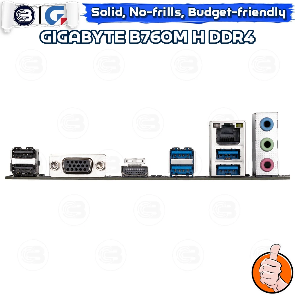 [CoolBlasterThai] GIGABYTE MAINBOARD B760M H DDR4 LGA 1700 MICRO-ATX ประกัน 3 ปี