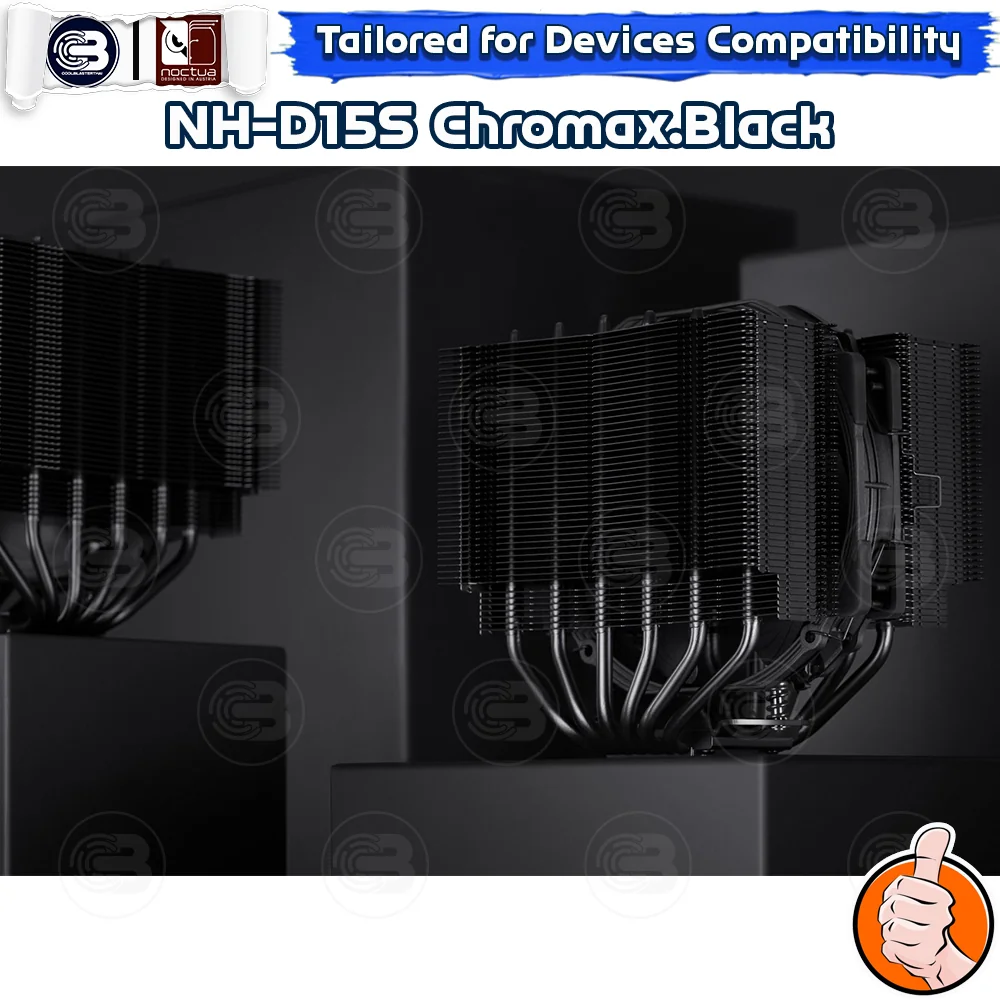 [CoolBlasterThai] NOCTUA NH-D15S chromax.black Heat Sink CPU Cooler (AM5/LGA1851 Ready) ประกัน 6 ปี