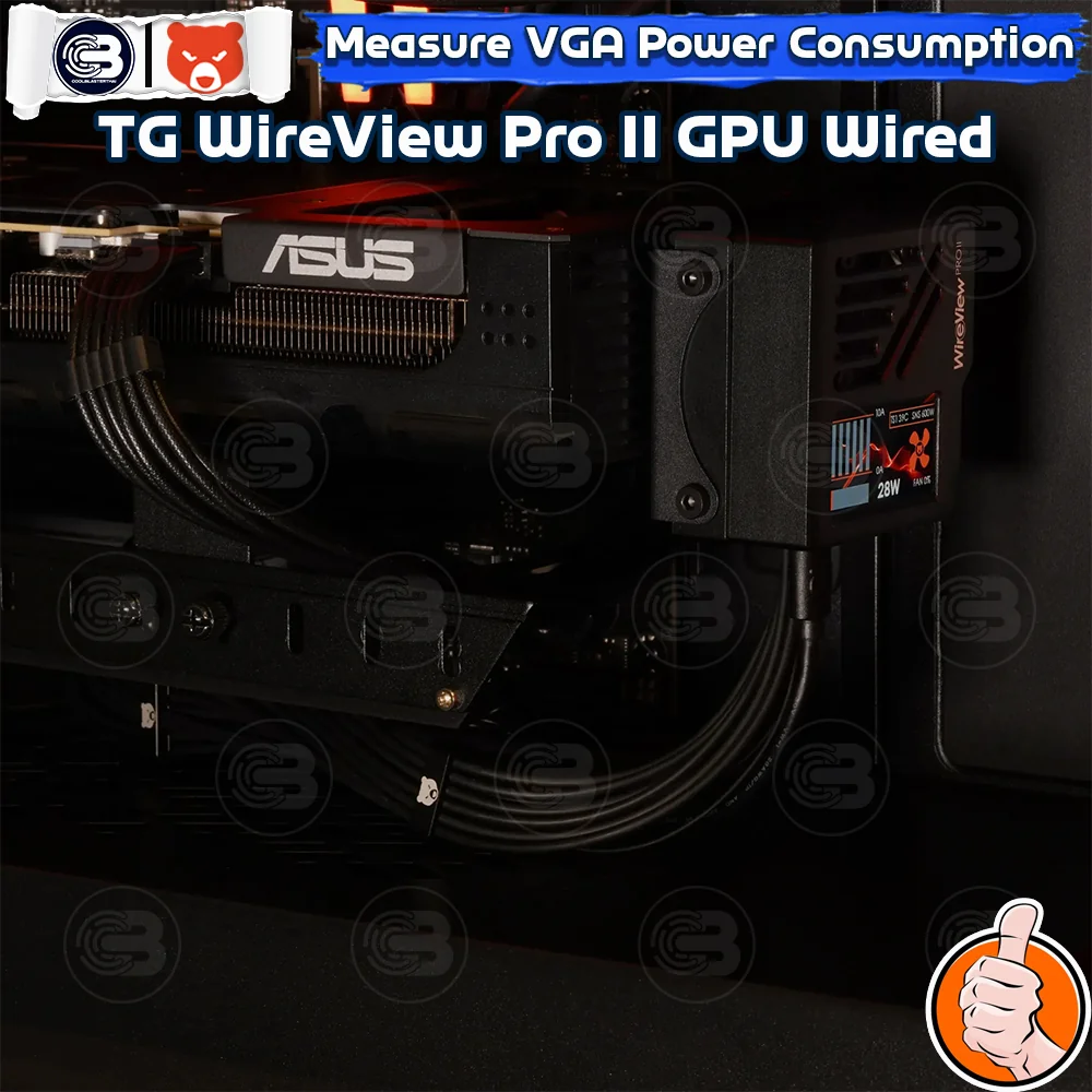 [CoolBlasterThai] THERMAL GRIZZLY WIREVIEW PRO II WIRED (TG-WV-P2-H19W) GPU Power Consumption TFT-IPS Display (จอแสดงข้อมูลการใช้พลังงาน)