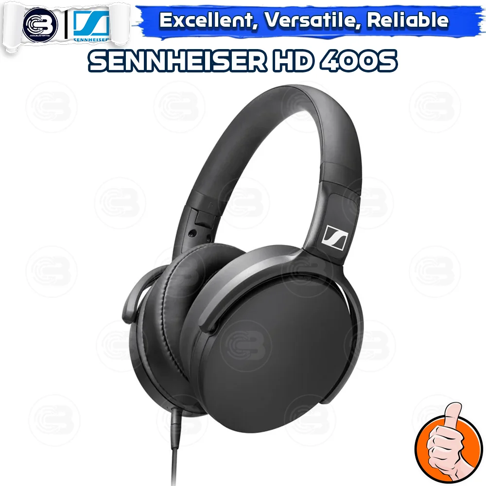 [CoolBlasterThai] SENNHEISER Headphone HD 400S Over-Ear Wired Excellent Sound Quality (1Y)