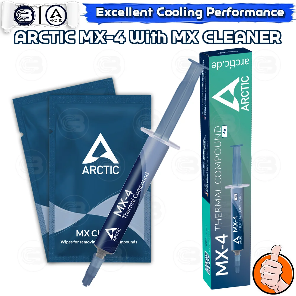 [CoolBlasterThai] ARCTIC MX-4 4g. Thermal Compound with 2x MX-Cleaner (ซิลิโคนนำความร้อน)