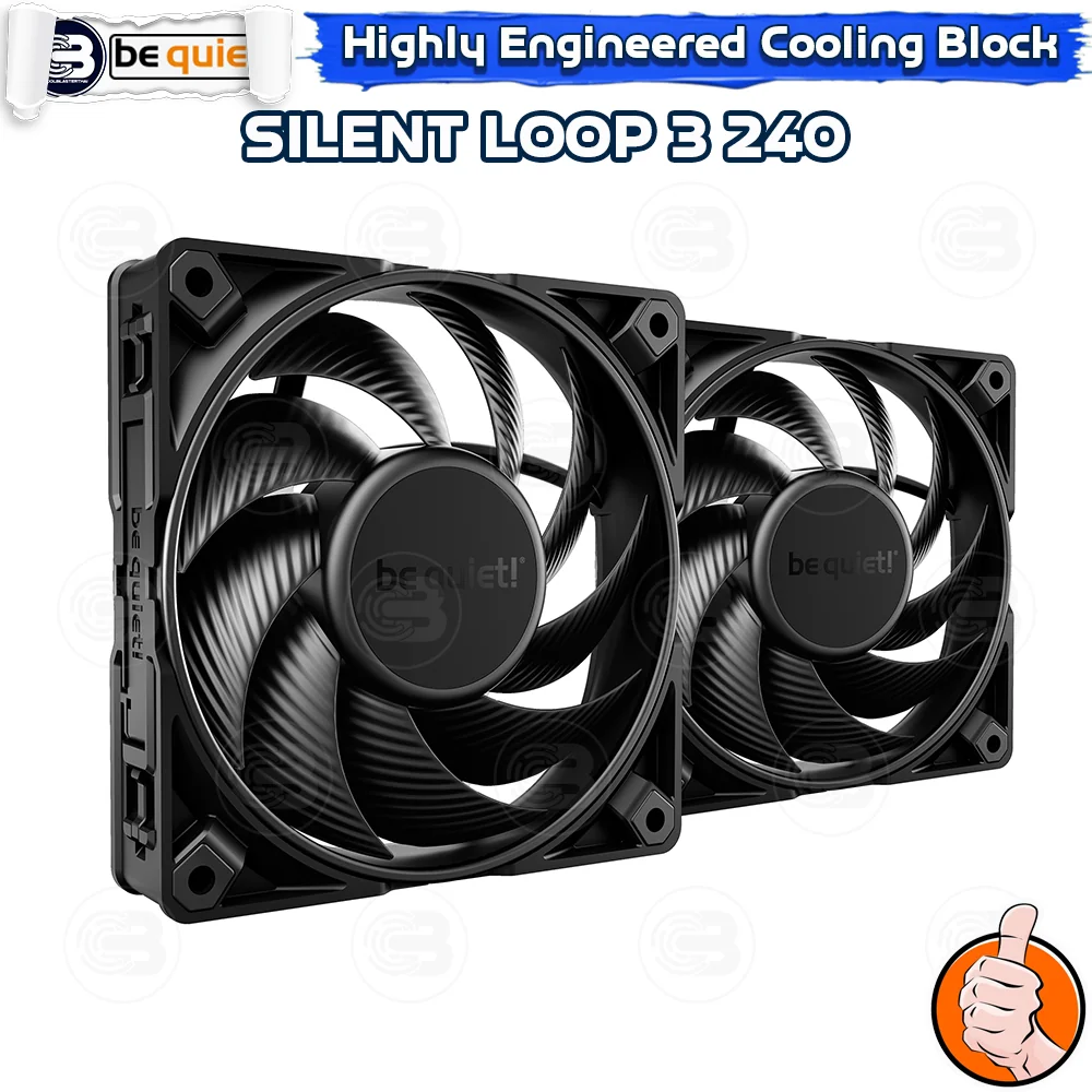 [CoolBlasterThai] Be Quiet Silent Loop 3 240 AIO Water Cooling CPU Cooler (AM5/LGA1851 Ready) (BW024) ประกัน 3 ปี