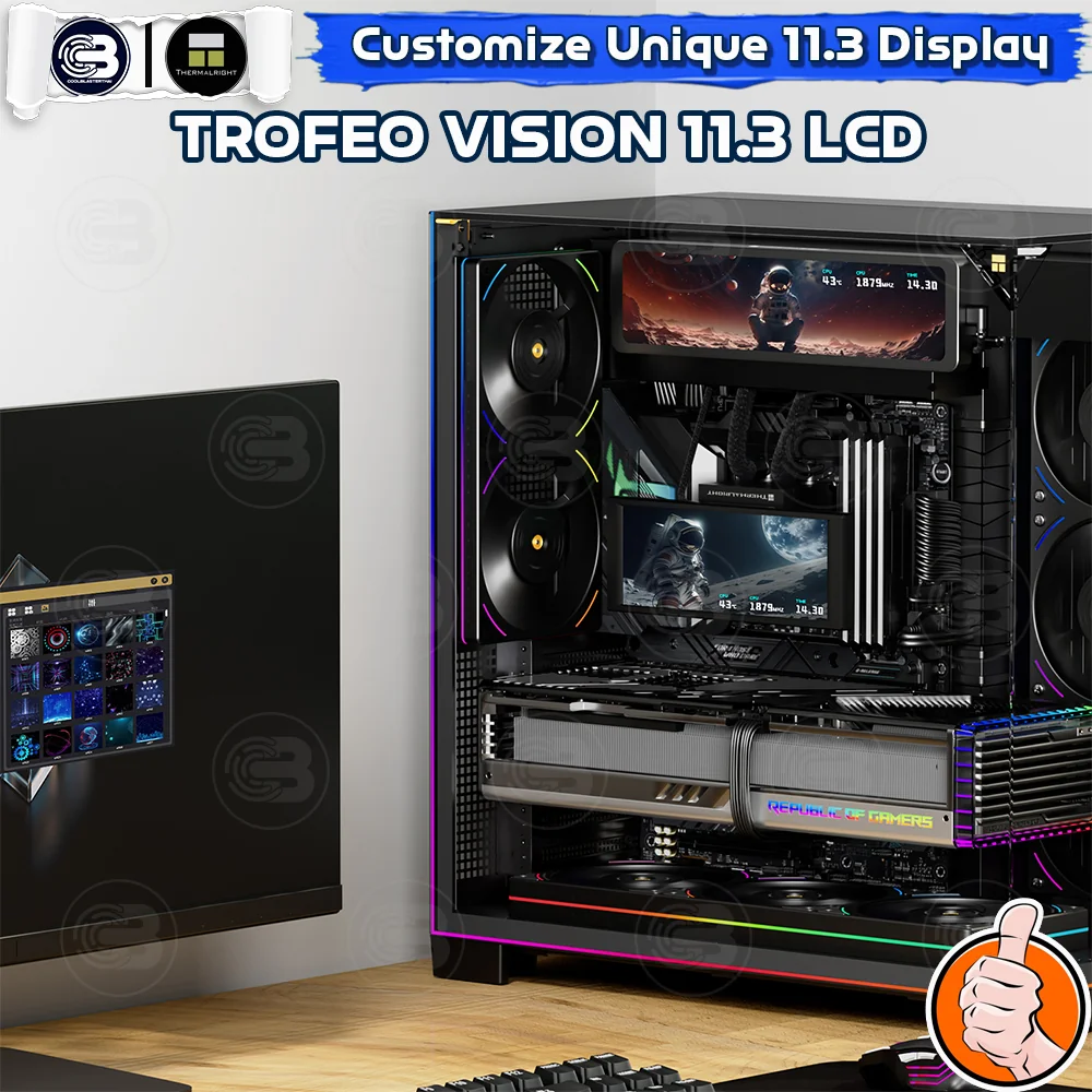 [CoolBlasterThai] Thermalright Trofeo Vision 11.3 IPS LCD 1920×400 BLACK ประกัน 1 ปี (จอแสดงผล)