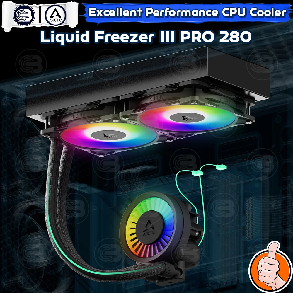 [CoolBlasterThai] ARCTIC Liquid Freezer III PRO 280 A-RGB Black (All-In-One CPU Water Cooler) (LGA1851/1700/AM5/AM4)