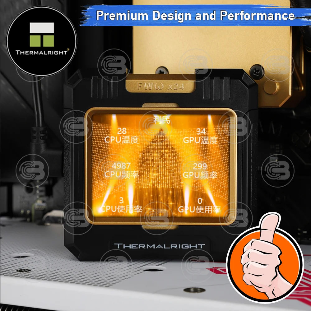 [CoolBlasterThai] Thermalright FROZEN WARFRAME 240 BLACK ARGB AIO Liquid CPU Cooler (AM5/LGA1851 Ready) ประกัน 5 ปี