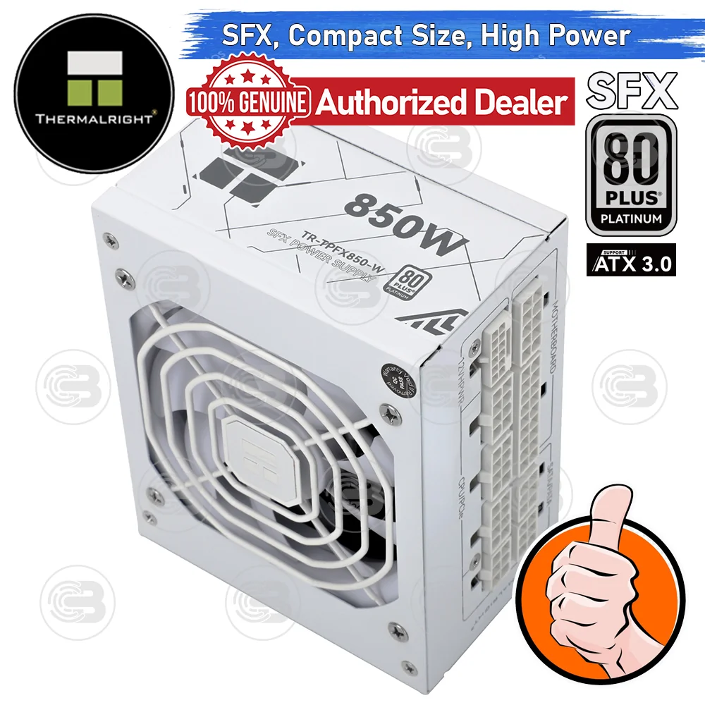 [CoolBlasterThai] Thermalright SFX Power Supply 850W 80 Plus Platinum Embossed Full Modular (TPFX850-W) ประกัน 7 ปี
