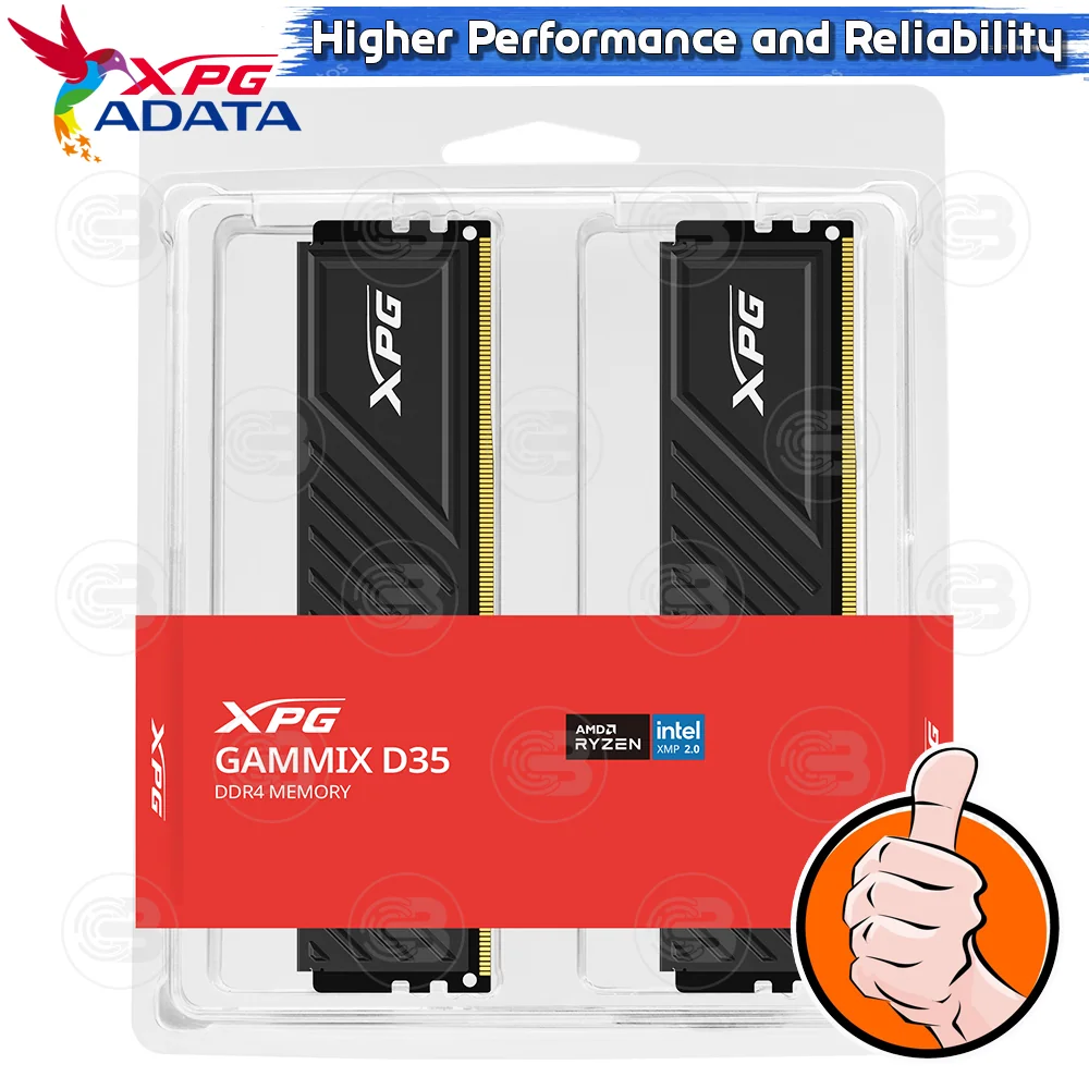 [CoolBlasterThai] ADATA XPG GAMMIX D35 BLACK 16GB (16GBx1) DDR4-3200 CL16-20-20 (LT-Warranty)