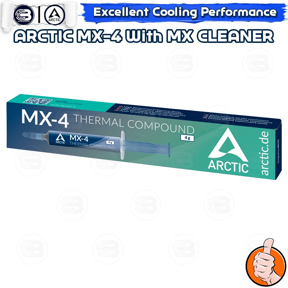 [CoolBlasterThai] ARCTIC MX-4 4g. Thermal Compound with 2x MX-Cleaner (ซิลิโคนนำความร้อน)