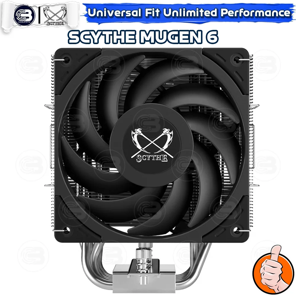 [CoolBlasterThai] SCYTHE MUGEN 6 CPU Cooler Single Tower 6 Heatpipes (AM5/LGA1851 Ready)