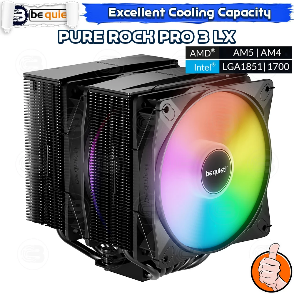 [CoolBlasterThai] Be Quiet Pure Rock Pro 3 LX Heat Sink CPU Cooler (AM5/LGA1851 Ready) (BK043) ประกัน 3 ปี
