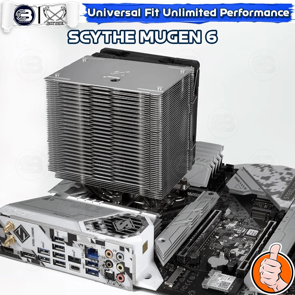[CoolBlasterThai] SCYTHE MUGEN 6 CPU Cooler Single Tower 6 Heatpipes (AM5/LGA1851 Ready)