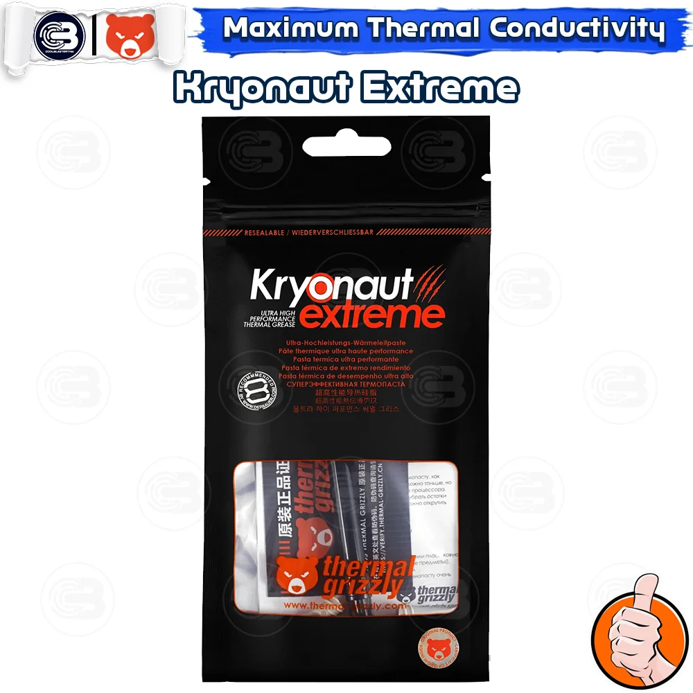 [CoolBlasterThai] THERMAL GRIZZLY KRYONAUT EXTREME 2g.Thermal compound (ซิลิโคนนำความร้อน)