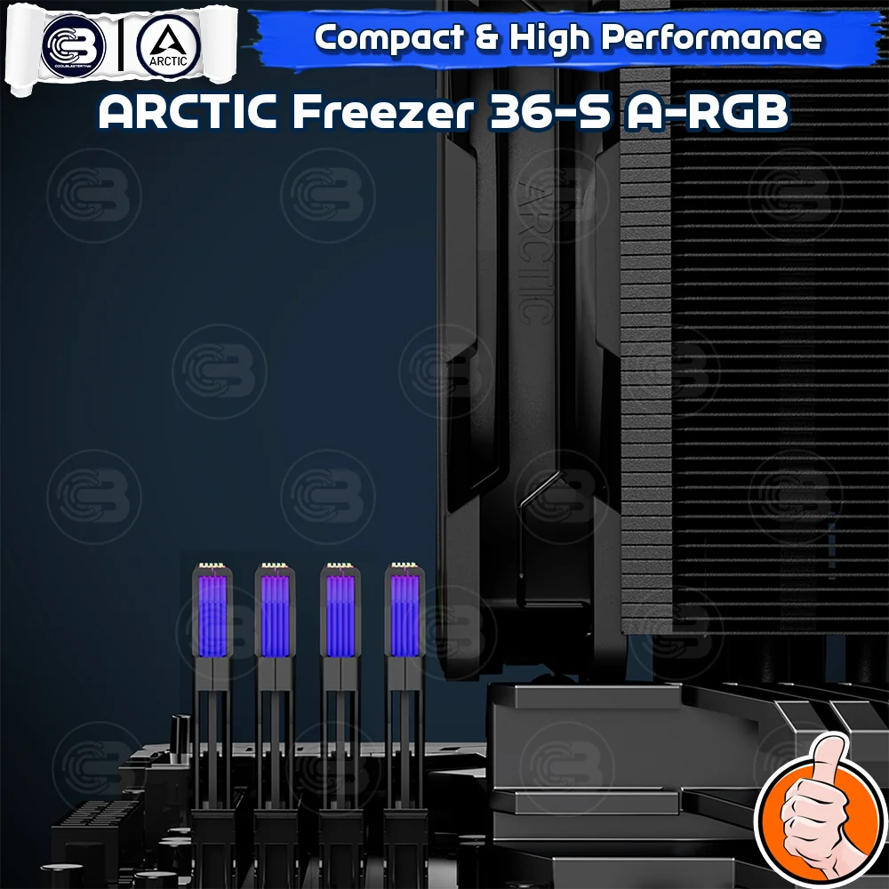 [CoolBlasterThai] ARCTIC FREEZER 36-S A-RGB BLACK CPU Air Cooler (LGA1851/1700/AM5/AM4)