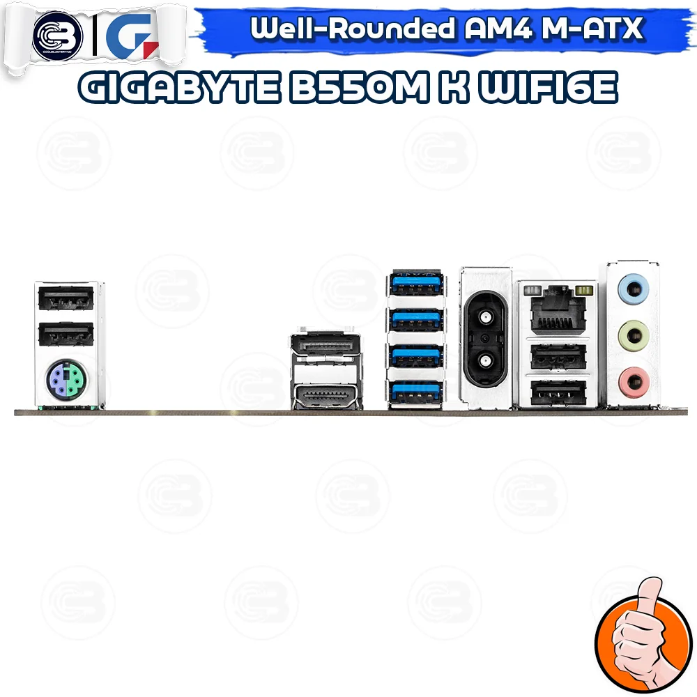 [CoolBlasterThai] GIGABYTE MAINBOARD B550M K WIFI6E DDR4 AM4 MICRO-ATX ประกัน 3 ปี