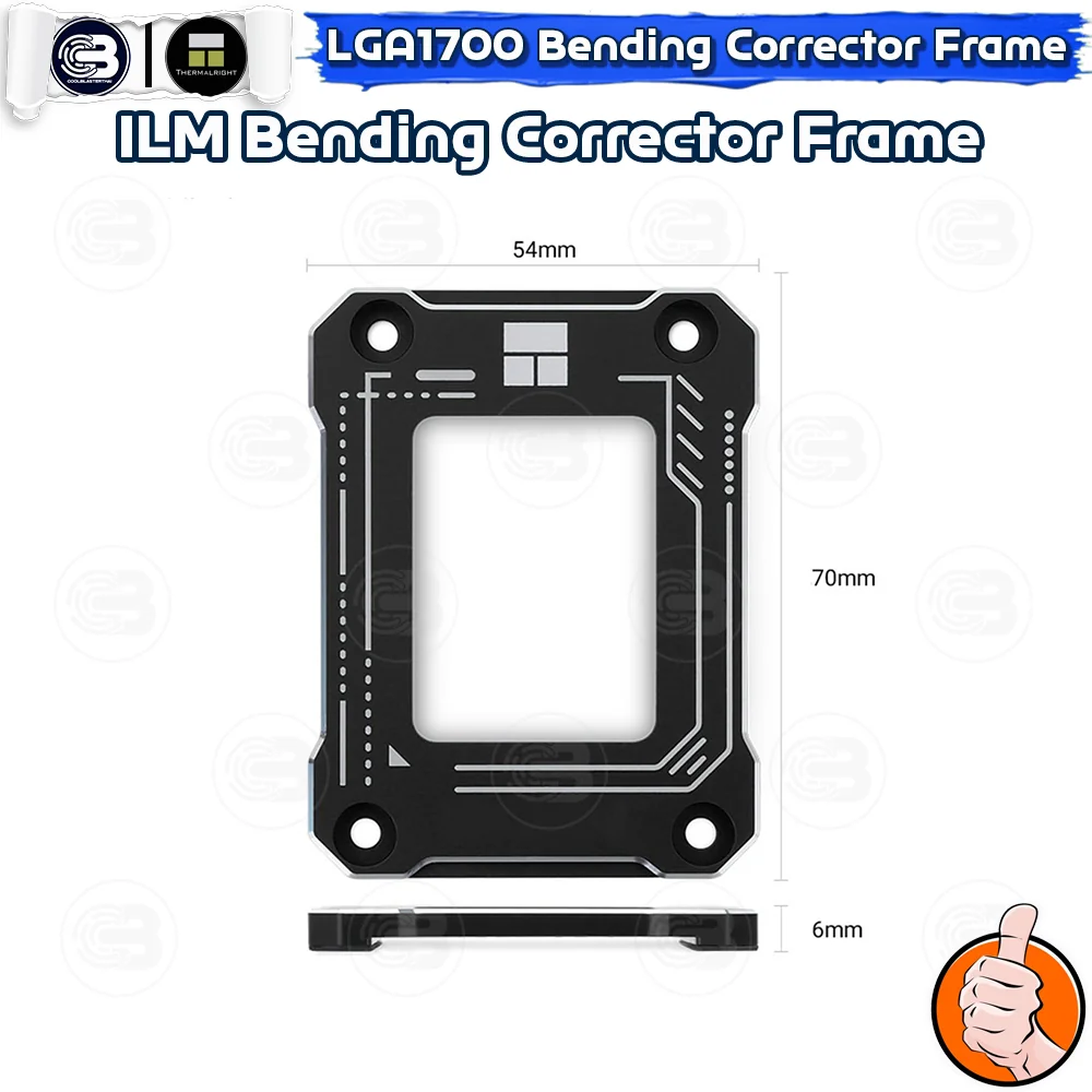 [CoolBlasterThai] THERMALRIGHT LGA1700 BCF Bending Corrector Frame Black (intel Gen.12/13/14) (เฟรม)
