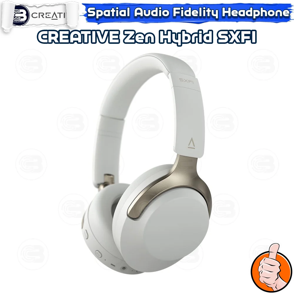 [CoolBlasterThai] CREATIVE Zen Hybrid SXFI Over-ear Headphones (Light Gray)