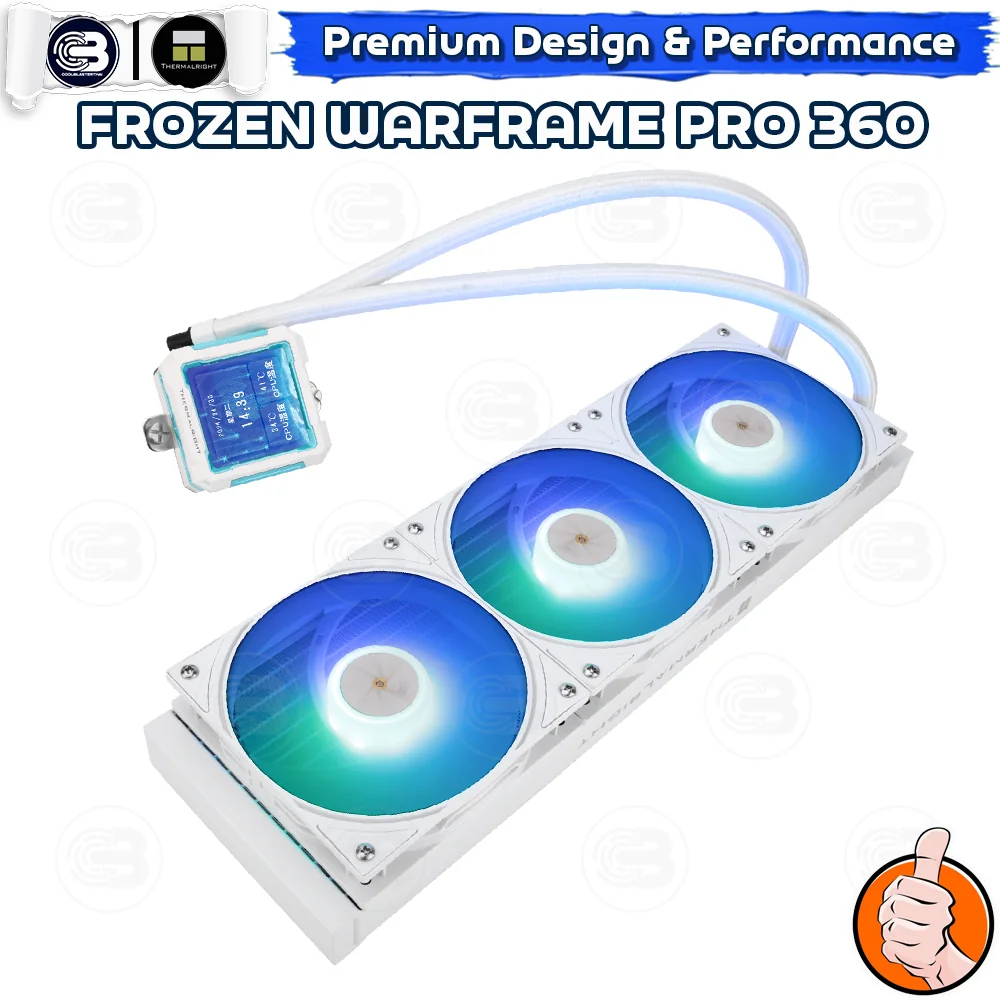 [CoolBlasterThai] THERMALRIGHT FROZEN WARFRAME PRO 360 ARGB WHITE AIO Liquid CPU Cooler (AM5/LGA1851 Ready) ประกัน 5 ปี