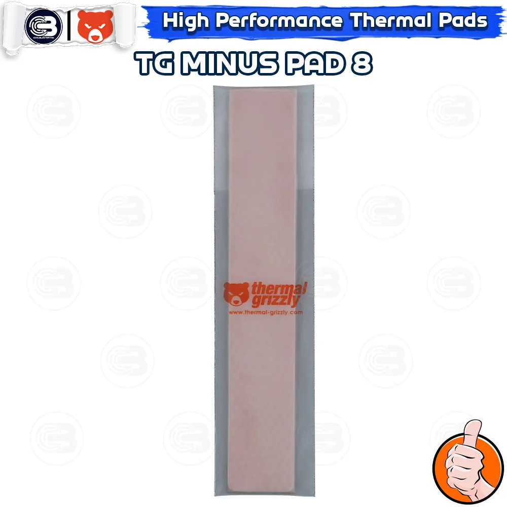 [CoolBlasterThai] THERMAL GRIZZLY MINUS PAD 8 Thermal Pad 2PCS- 120x20 /2.0 mm./8 W/mK