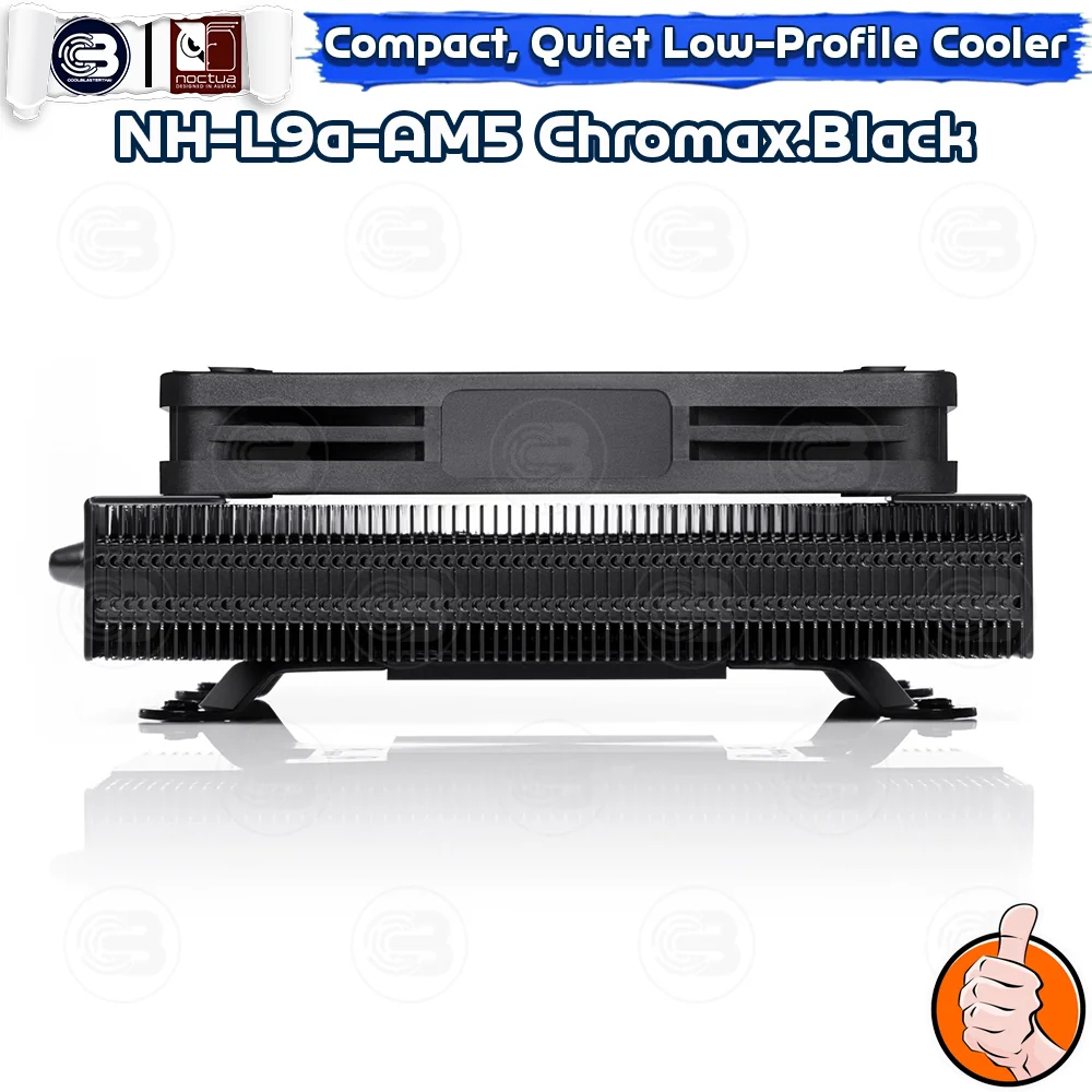 [CoolBlasterThai] NOCTUA NH-L9a-AM5 Chromax.Black Quiet Low-porfile CPU Cooler (AM5) ประกัน 6 ปี